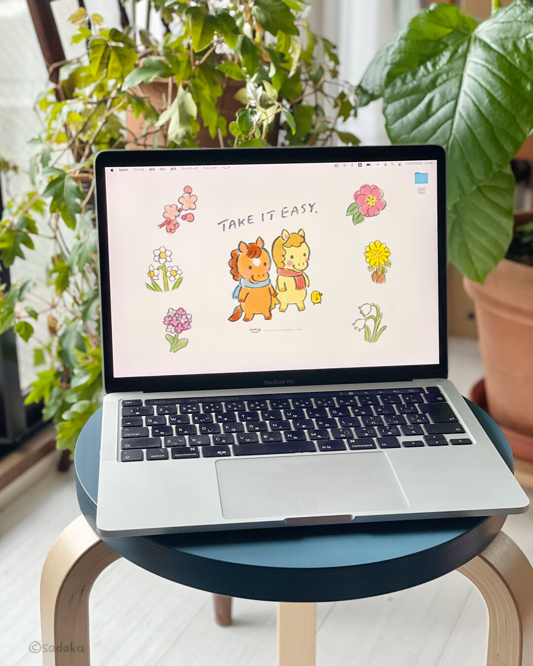 ほんわか日和　2026うま PC壁紙