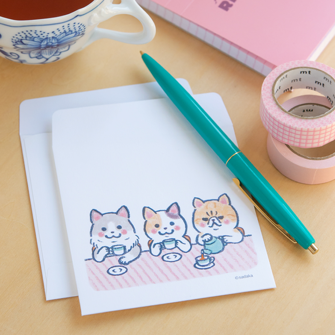 ぽち袋 3匹のねこ【お茶会】